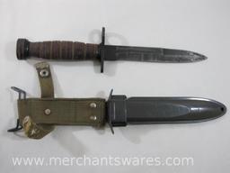S.A.B. Ridgefield NJ Japan Bayonet Scabbard with Metal Sheath, 12 oz