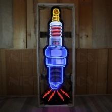Spark Plug Neon Sign In Shaped Steel Can