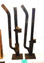2 ANTIQUE WAGON JACKS - PICK UP ONLY