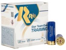 Rio Ammunition STT328 Star Team EVO Training 12 Gauge 2.75 1 18 oz 8 Shot 25 Per Box