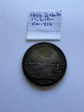 1843 3-1/2 GULDEN - 2 THALER FRANKFURT COIN