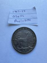 1787 VENEZIA-OSELLA PAOLO RENIER YEAR 9 COIN