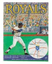 Baseball American League Official 1969 Scorebook of the Kansas City Royals