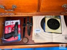 Air Pistol, Wristwatches and Targets