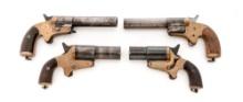 Lot of Four (4) French WWI Single Shot Break-Open Flare Pistols