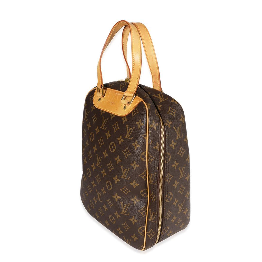 Louis Vuitton Brown Monogram Canvas Leather Excursion Bag