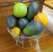 Wire Basket w/Fruit