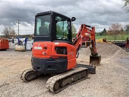 2018 KUBOTA U35-4 MINI EXCAVATOR