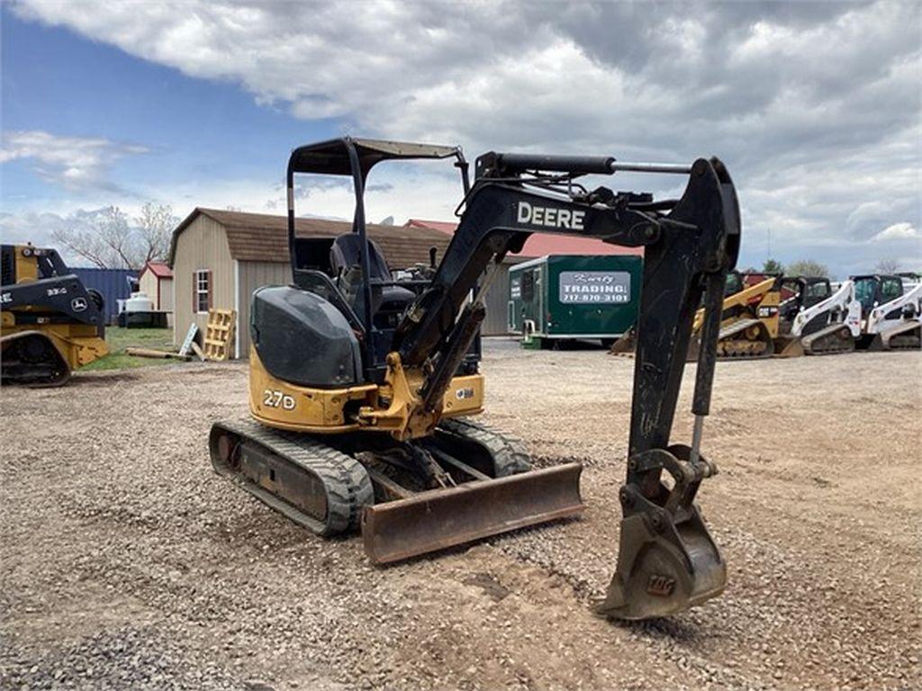 2015 DEERE 27D MINI EXCAVATOR