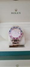 BRAND NEW FACTORY ROLEX GMT MASTER II SARU DIAMOND PAVE DIAL COMES WITH BOX AND PAPERS