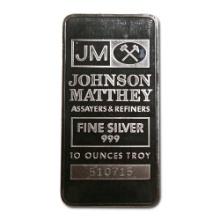 Johnson Matthey Bar 10 oz Bar - Pressed JM Logo