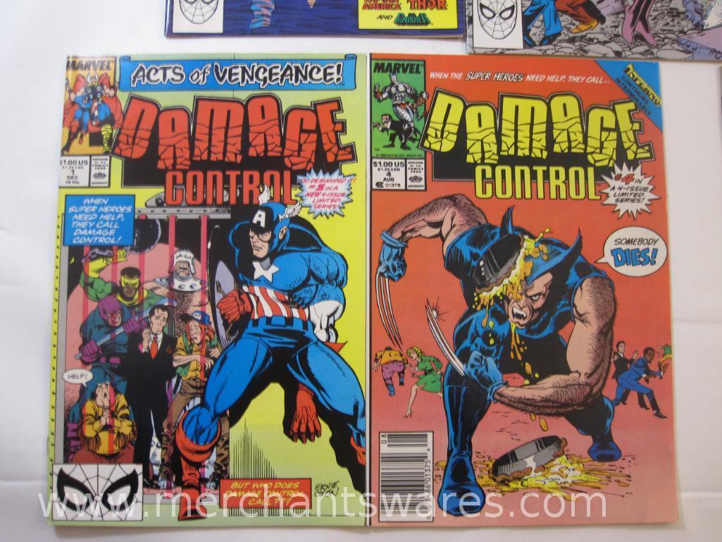 Seven Marvel Damage Control Comic Books Nos 2-4 and Damage Control Acts of Vengeance Nos 1-4, 11 oz