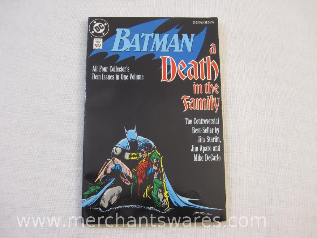 Thirteen DC Batman Comic Books Nos. 369-372, 423, 434-436, 440-443, and Batman A Death in the Family