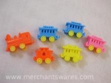 Six Piece Vintage Birthday Candle Holder Train, 2oz