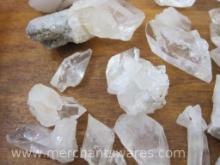 Arkansas Quartz Points and Clusters, approx 14 oz