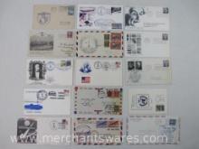 First Day Covers includes 1934 Pan-American Day, Morro Castle, 1962 Commissioning USS Bainbridge and