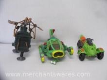 TMNT 2004 Pogo Copter Figure, Teenage Mutant Ninja Turtles Shell Submarine with Michaelangelo Figure