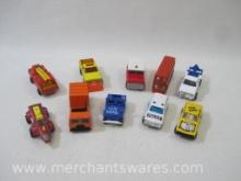 Variety of 1970/80s Matchbox Hot Wheels PlayArt Toy Cars Including Firetruck, Maxi Taxi, and More, 1