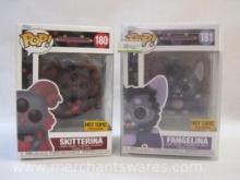 Two NIB Funko Pop! Vinyl Figures from Frightkins including Skitterina 180 and Fangelina 181, Hot