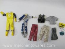 Assortment of Action Figure Clothing, Power Rangers and More, 4 oz