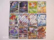 Twelve Pokemon Cards including Ditto V, Aerodactyl V, Aerodactyl Vstar, Coalossal Vmax, Hisuian