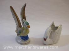 Two Ceramic Bird Made in Occupied Japan Figures including Swan and More, 3 oz