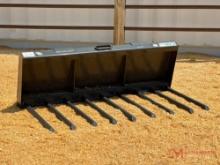 UNUSED 60" C.I.D. CTMF...MANURE FORK SKID STEER ATTACHMENT