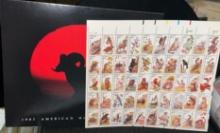 1987 American Wildlife Stamp Sheet 50 Stamps