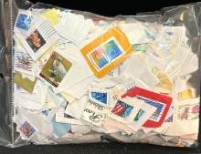 1 Pound Mixed US Stamps on Paper