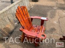 Wooden Slide Rocking Chair