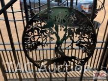 20ft Iron Bi-Parting Gate (Tree Design)