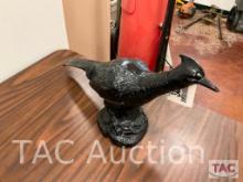 12in Tall Painted Cast Aluminum pheasant Yard Art