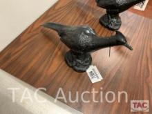 11.5in Tall Painted Cast Aluminum pheasant Yard Art