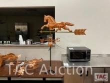 48.5in Tall Roof Mount Horse Accent Weathervane