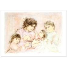 Edna Hibel (1917-2014) "Marilyn and Children" Limited Edition Lithograph on Paper