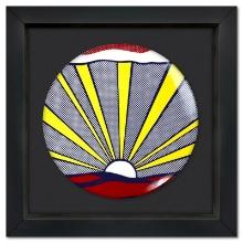 Roy Lichtenstein (1923-1997) "Sunrise" Framed Limoges Porcelain Plate