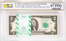 Pack 2017A $2 Federal Reserve STAR Notes SF Fr.1941-L* PCGS Superb Gem Unc 67PPQ