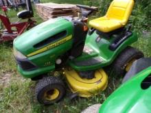 John Deere 135 Automatic Riding Mower with 42'' Deck, 22 HP Briggs and Stra
