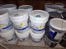 Pallet w/(11) Buckets, Some Are Partial, CMP AS-100 Acrylic Primer Prepare-