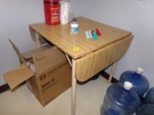 Small Wooden Drop Leaf Table (Break Room)