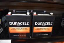 (4) DURACELL SEALED BATTERIES, DURA12-5F