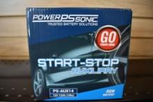 POWER SONIC START-STOP AUXILIARY AGM BATTERY,