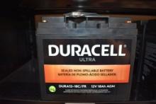 DURACELL ULTRA SEALED BATTERY, 12V 18 Ah AGM,