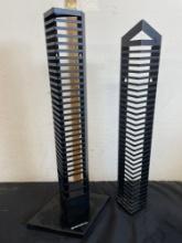 Pair Of Metal CD Racks