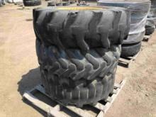 (3) 14.9/13-24 Industrial Tractor Tires & Rims.