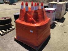 Pallet of Construction Safety Cones.