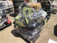 Pallet of Misc Items, Including Lawn Mower,