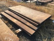 (9) Misc Size Steel Plates,