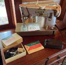 Singer 328K Sewing Machine, Foot Pedal,