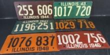 Lot of WWII Soybean License Plates
